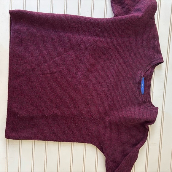 Apt. 9 Women's Crew Neck Sweater - Burgundy - Picture 6 of 8